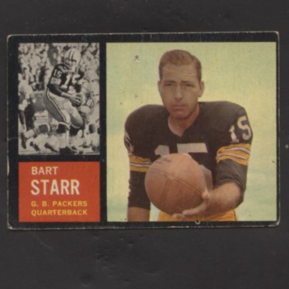 1962 TOPPS FOOTBALL BART STARR GREEN BAY PACKERS